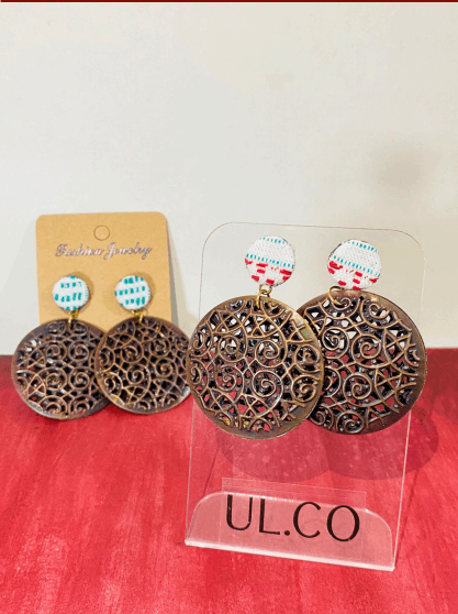 Anting Bulat Coklat